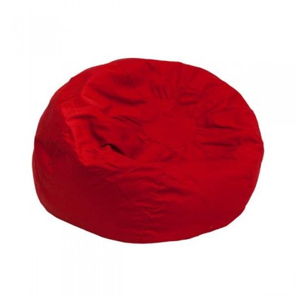 Small Solid Red Kids Bean Bag Chair [DG-BEAN-SMALL-SOLID-RED-GG]