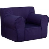 Oversized Solid Navy Blue Kids Chair [DG-LGE-CH-KID-SOLID-BL-GG]