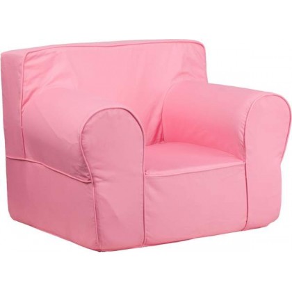 Oversized Solid Light Pink Kids Chair [DG-LGE-CH-KID-SOLID-PK-GG]