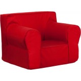 Oversized Solid Red Kids Chair [DG-LGE-CH-KID-SOLID-RED-GG]