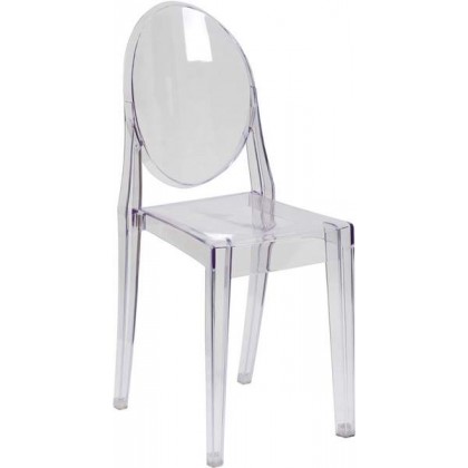Ghost Side Chair in Transparent Crystal [FH-111-APC-CLR-GG]