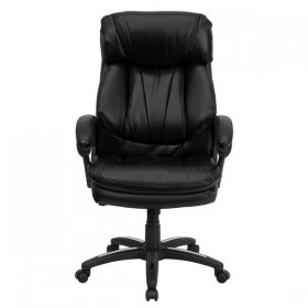 High Back Black Leather Executive Office Chair [GO-1097-BK-LEA-GG]