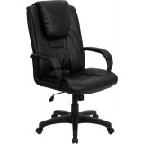 High Back Black Leather Executive Office Chair [GO-5301BSPEC-CH-BK-LEA-GG]