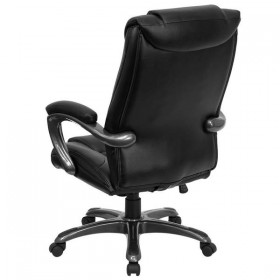 High Back Black Leather Executive Office Chair [GO-7194B-BK-GG]