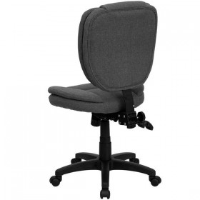 Mid-Back Gray Fabric Multi-Functional Ergonomic Task Chair [GO-930F-GY-GG]