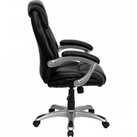 High Back Black Leather Executive Office Chair [GO-931H-BK-GG]