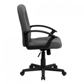 Mid-Back Gray Fabric Executive Chair with Nylon Arms [GO-ST-6-GY-GG]