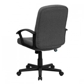 Mid-Back Gray Fabric Executive Chair with Nylon Arms [GO-ST-6-GY-GG]