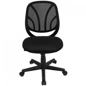 Y-GO Chair&trade; Mid-Back Black Mesh Computer Task Chair [GO-WY-05-GG]