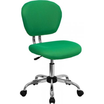 Mid-Back Bright Green Mesh Task Chair with Chrome Base [H-2376-F-BRGRN-GG]