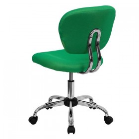 Mid-Back Bright Green Mesh Task Chair with Chrome Base [H-2376-F-BRGRN-GG]