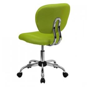 Mid-Back Apple Green Mesh Task Chair with Chrome Base [H-2376-F-GN-GG]