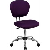 Mid-Back Purple Mesh Task Chair with Chrome Base [H-2376-F-PUR-GG]