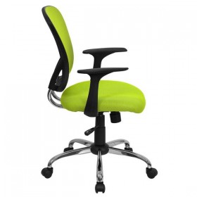 Mid-Back Green Mesh Office Chair with Chrome Finished Base [H-8369F-GN-GG]