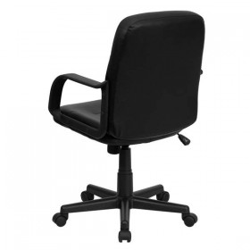 Mid-Back Black Glove Vinyl Executive Office Chair [H8020-GG]