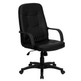 High Back Black Glove Vinyl Executive Office Chair [H8021-GG]