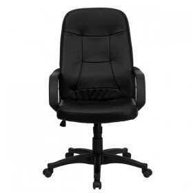 High Back Black Glove Vinyl Executive Office Chair [H8021-GG]
