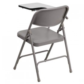 Premium Steel Folding Chair with Right Handed Tablet Arm [HF-309AST-RT-GG]