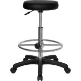 Backless Drafting Stool with Adjustable Foot Ring [KC96KG-GG]