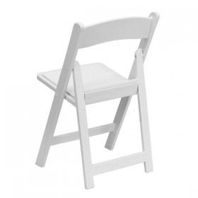 HERCULES Series 1000 lb. Capacity White Resin Folding Chair with White Vinyl Padded Seat [LE-L-1-WHITE-GG]