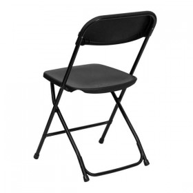 HERCULES Series 800 lb. Capacity Premium Black Plastic Folding Chair [LE-L-3-BK-GG]