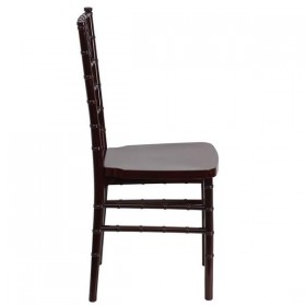 Flash Elegance Mahogany Resin Stacking Chiavari Chair [LE-MAHOGANY-GG]