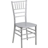 Flash Elegance Silver Resin Stacking Chiavari Chair [LE-SILVER-GG]