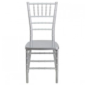 Flash Elegance Silver Resin Stacking Chiavari Chair [LE-SILVER-GG]