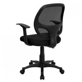 Mid-Back Black Mesh Computer Chair [LF-W-118A-BK-GG]