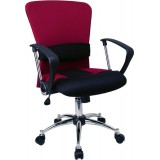 Mid-Back Burgundy Mesh Office Chair [LF-W23-RED-GG]