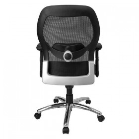 Mid-Back Super Mesh Office Chair with Black Fabric Seat and Knee Tilt Control [LF-W42-GG]