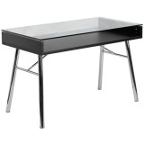 Brettford Desk with Tempered Glass Top [NAN-JN-2966-GG]