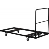Black Steel Folding Table Dolly for 30x72 Rectangular Folding Tables [NG-DY3072-GG]