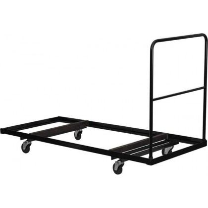 Black Steel Folding Table Dolly for 30x72 Rectangular Folding Tables [NG-DY3072-GG]