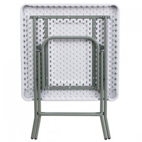 27'' Square Granite White Plastic Folding Table [RB-2727-74-GG]