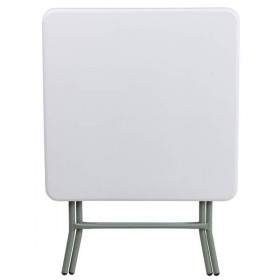 27'' Square Granite White Plastic Folding Table [RB-2727-74-GG]