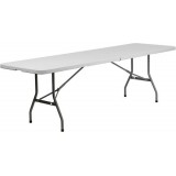 30''W x 96''L Plastic Bi-Folding Table [RB-3096FH-GG]