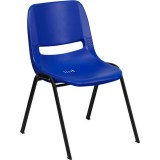 HERCULES Series 880 lb. Capacity Blue Ergonomic Shell Stack Chair [RUT-EO1-BL-GG]