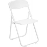 HERCULES Series 880 lb. Capacity Heavy Duty White Plastic Folding Chair [RUT-I-WHITE-GG]
