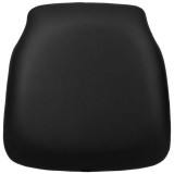 Hard Black Vinyl Chiavari Chair Cushion for Wood Chiavari Chairs [SZ-BLACK-HD-GG]