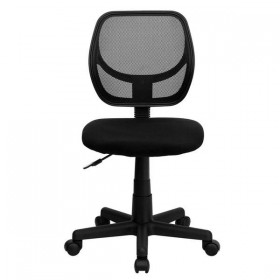 Mid-Back Black Mesh Task Chair and Computer Chair [WA-3074-BK-GG]