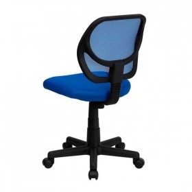 Mid-Back Blue Mesh Task Chair and Computer Chair [WA-3074-BL-GG]