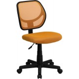 Mid-Back Orange Mesh Task Chair and Computer Chair [WA-3074-OR-GG]