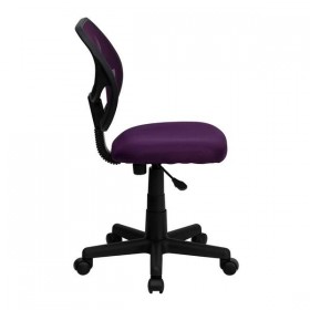Mid-Back Purple Mesh Task Chair and Computer Chair [WA-3074-PUR-GG]