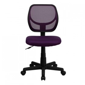 Mid-Back Purple Mesh Task Chair and Computer Chair [WA-3074-PUR-GG]