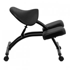 Ergonomic Kneeling Chair with Black Saddle Seat [WL-1421-GG]