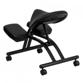 Ergonomic Kneeling Chair with Black Saddle Seat [WL-1421-GG]