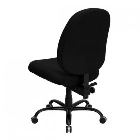 HERCULES Series 400 lb. Capacity Big and Tall Black Fabric Office Chair with Extra WIDE Seat [WL-715MG-BK-GG]