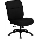 HERCULES Series 400 lb. Capacity Big & Tall Black Fabric Office Chair with Arms and Extra WIDE Seat [WL-723ATG-BK-GG]