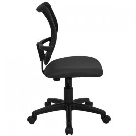 Mid-Back Mesh Task Chair with Gray Fabric Seat [WL-A277-GY-GG]